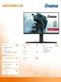 IIYAMA Monitor 23.8 cala GB2470HSU-B1 0,8ms,HDMI,DP,IPS,PIVOT,FreeSync,USB