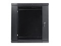 LANBERG Szafa instalacyjna wisząca 19'' 12U 600X450mm czarna (drzwi      szklane)