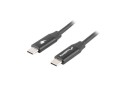 LANBERG Kabel USB-C M/M 2.0 CA-CMCM-40CU-0018-BK Czarny 1.8m