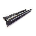 Digitus Patch panel 19" 24 porty, kat.6, S/FTP, 1U, wspornik kablowy, czarny (kompletny)