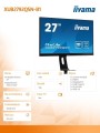IIYAMA Monitor IIYAMA 27'XUB2792QSN-B1 IPS,QHD,USB-C,DaisyChain,DP,HDMI,USB3.0
