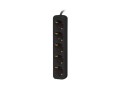 LANBERG Listwa przedluzacz   3m 5X230v c PS0-05F-0300-BK