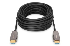 Digitus Kabel połączeniowy hybrydowy HDMI AOC | HDMI-A męski-męski | HDMI 2.1 | UHD-2 8K@60Hz | 48Gbps |HDR, eARC, HDCP 2.2, CEC | 15m