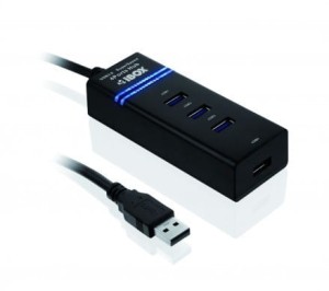 iBOX Hub USB 3.0 IUH3FB (4xUSB 3.0) czarny