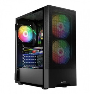 Logic Concept Obudowa komputerowa Arya ARGB USB 3.0 Midi Tower Czarny