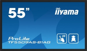 IIYAMA Monitor 55 cali TF5539AS-B1AG,IPS,4K,HDMIx2,DP,RJ45,3xUSB,2x10W,      ANDROID,24/7,IP65