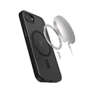 CRONG Hybrid Frost MAG Cover - Etui iPhone 17e / 16e MagSafe Czarne