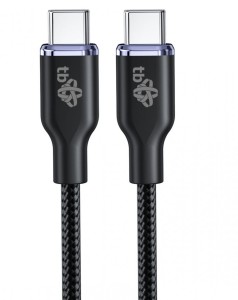 TB Kabel USB C - USB C 60W Glamour 1.5m czarny