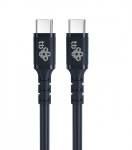 TB Kabel USB C - USB C 60W żelowy 1m czarny