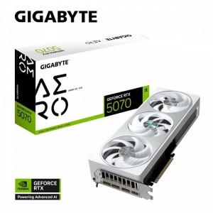 Gigabyte Karta graficzna GeForce RTX 5070 AERO OC 12GB GDDR7 192bit HDMI/3DP