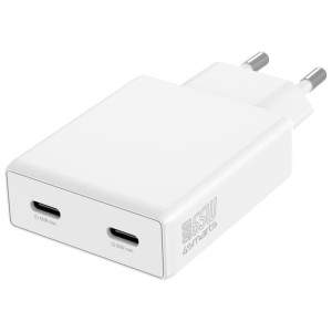 4smarts Ładowarka sieciowa PDPlug 65W GaN 2xUSB-C Biała