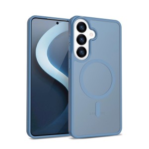 CRONG Etui Hybrid Matte Magnetic - MagSafe Samsung Galaxy S26 Niebieskie