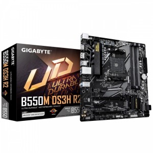 Gigabyte Płyta główna B550M DS3H R2 AM4 4DDR4 DP/HDMI mATX