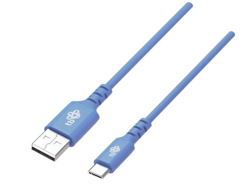 TB Kabel USB-USB C 1m silikonowy niebieski