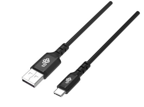 TB Kabel USB-USB C 1m silikonowy czarny
