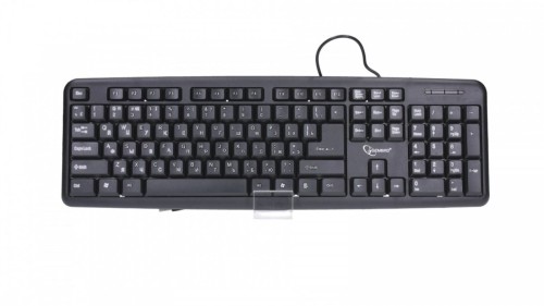 Gembird Klawiatura Standardowa USB czarna Cyrylica KB-U-103-RU