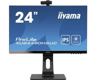 IIYAMA Monitor 24 XUB2490HSUC-B1 IPS,FHD,CAM,MIC,HDMI,DP,VGA,USB2.0