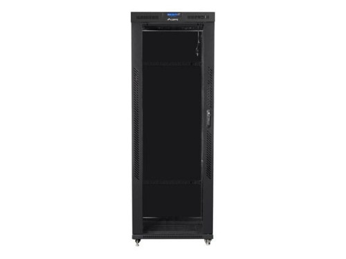 LANBERG Szafa instalacyjna rack stojąca 19 42U 800x800 czarna, drzwi szklane LCD (Flat pack)