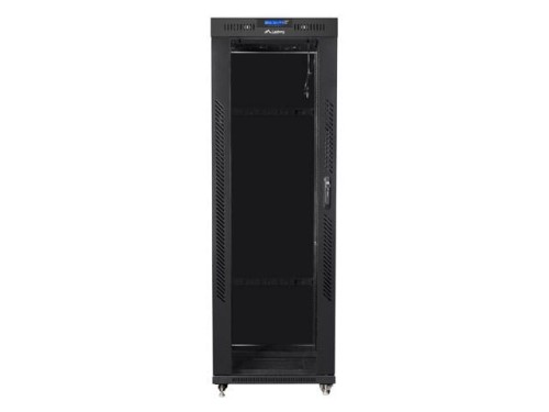 LANBERG Szafa instalacyjna rack stojąca 19 37u 600x800 czarna, drzwi szklane lcd (Flat pack)