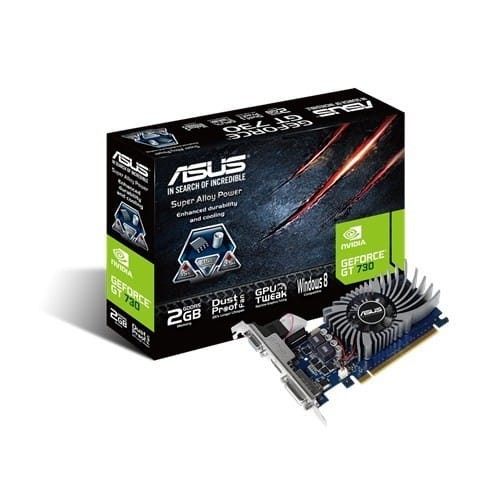Asus GeForce GT730 2GB DDR5 PCI 2.0 64BIT DVI/HDMI/HDCP