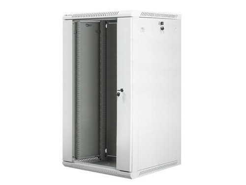 LANBERG Szafa instalacyjna wisząca 19 22U 600X600mm szara (drzwi szklane)