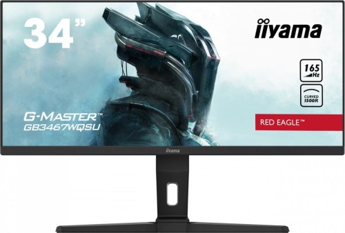 IIYAMA Monitor 34 cale GB3467WQSU-B1 VA, UWQHD, 165HZ, 0.4ms, 1500R, HDMI/DPx2, USB