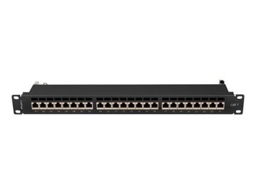 Lanberg Patchpanel 24 port 1U KAT7 EK. PPS7-1024-B Czarny