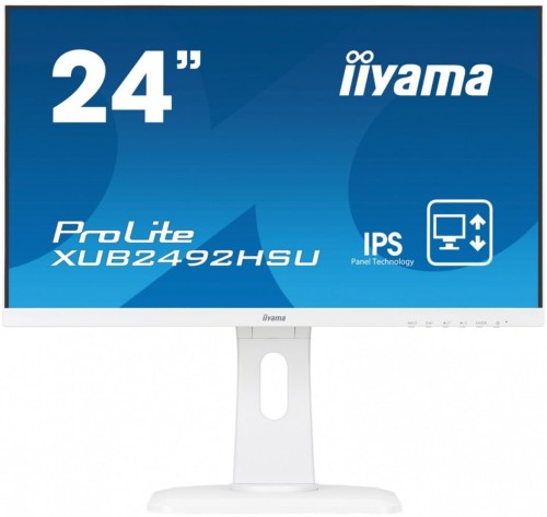 IIYAMA Monitor 24 XUB2492HSU-W1 IPS,HDMI,DP,USB,BIALY,PIVOT.
