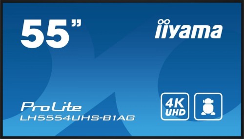IIYAMA Monitor 55 cali LH5554UHS-B1AG 24/7, IPS, ANDROID.11, 4K, SDM, 2x10W