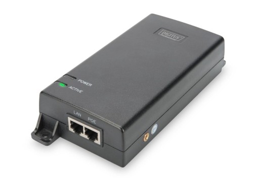 Digitus Zasilacz/Adapter PoE+ 802.3at, max. 48V 60W Gigabit 10/100/1000Mbps, aktywny
