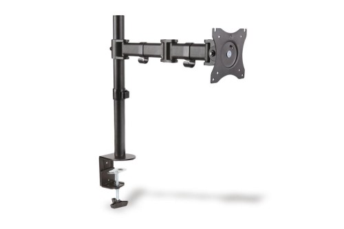 Digitus Stojak biurkowy pojedycz z zaciskiem, 1xLCD, max. 27, max. 8kg, uchylno-obrotowy 360 (PIVOT)