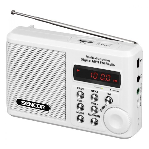 Sencor SRD 215 W RADIO z USB,MP3,SD