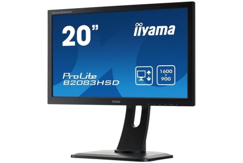 IIYAMA Monitor 19.5 B2083HSD-B1 DVI-D/DSUB/GŁOŚNIKI/PIVOT