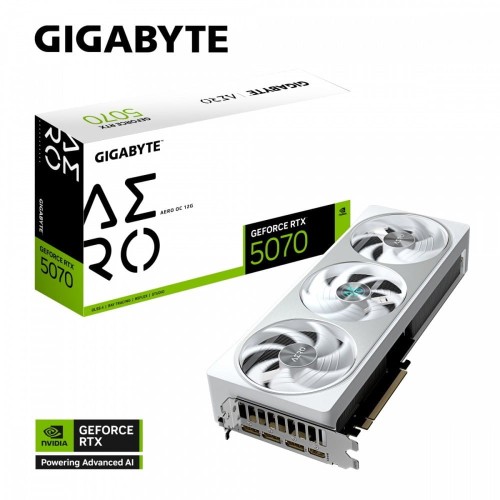 Gigabyte Karta graficzna RTX 5070 AERO OC 12GB GDDR7 192bit HDMI/DP