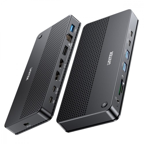 Unitek Stacja dokująca 13w1 USB-C, HDMI 2.1,DP 2.0,RJ45,10GBPs;D1104A01