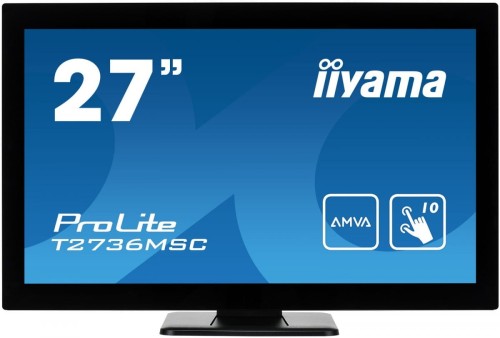 IIYAMA Monitor 27 T2736MSC-B1 AMVA, 10pkt, pojemnościowy, HDMI, DP, USB