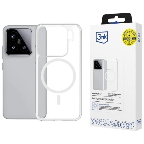 3MK Etui Armor MagCase do Xiaomi 15 Pro MagSafe przezroczyste