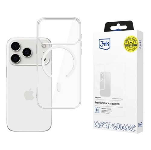 3MK Etui Armor MagCase do Apple iPhone 17 Pro Przezroczysty