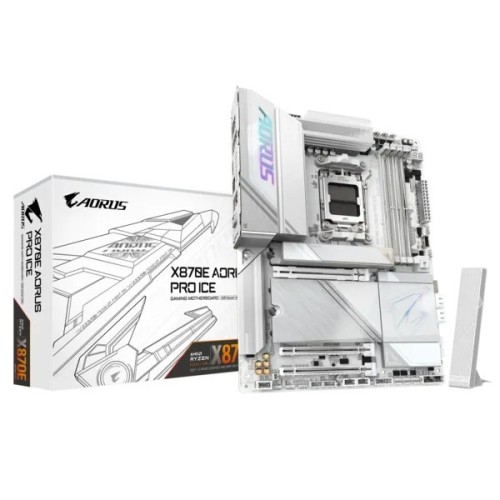 Gigabyte Płyta główna X870E AORUS PRO ICE AM5 4DDR5 HDMI/USB-C ATX