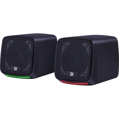Defender Głośniki komputerowe J3 2.0 6W LED USB Czarne