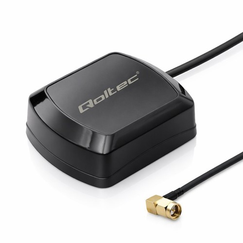Qoltec Mobilna Antena GPS GLONASS z podstawą magnetyczną | dookólna |   28dBi | 50W | SMA RA