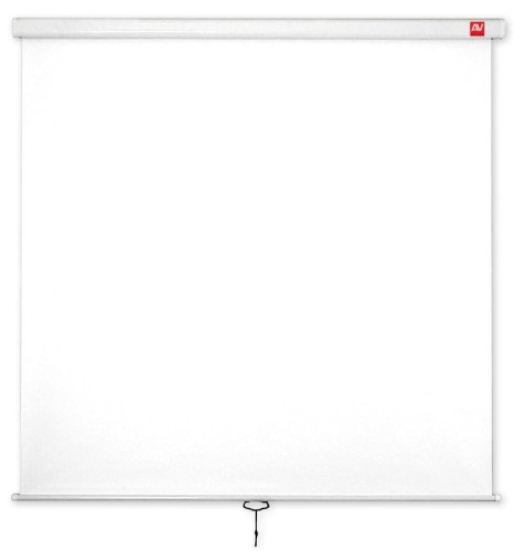 AVTek Ekran ścienny ręczny Wall Standard 175, 1:1, 175x175cm, powierzchnia biała, matowa