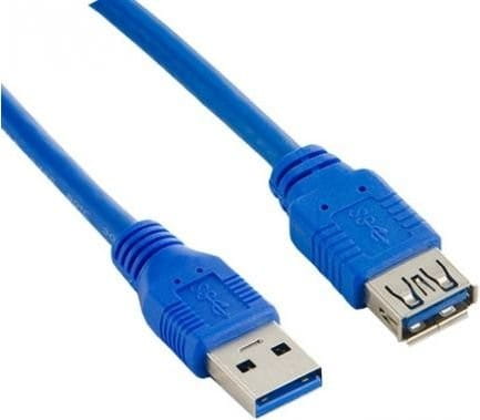 LANBERG Przedłużacz kabla USB 3.0 AM-AF niebieski 3M