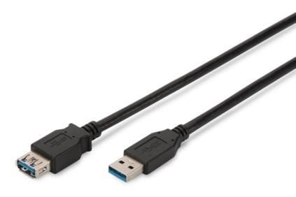Digitus Kabel przedłużający USB 3.1 Gen.1 SuperSpeed 5Gbps Typ USB A/USB A M/Ż czarny 3m