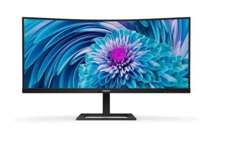 Philips Monitor 346E2CUAE 34 cale VA Curved HDMI, DP, USB-C Głośniki, Regulowana wysokość