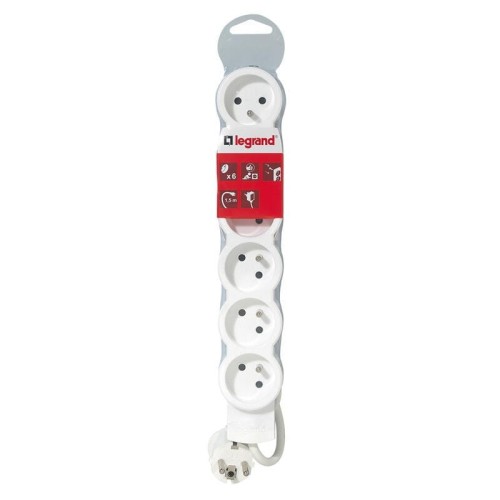 Legrand Przedłużacz 6x2P+Z 1,5m 050061