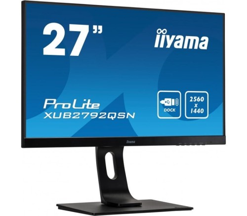 IIYAMA Monitor IIYAMA 27'XUB2792QSN-B1 IPS,QHD,USB-C,DaisyChain,DP,HDMI,USB3.0