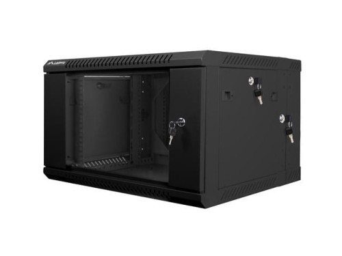LANBERG Szafa instalacyjna wisząca dwusekcyjna 19'' 6U 600X600mm czarna