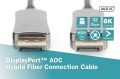 Digitus Kabel połączeniowy hybrydowy AOC DisplayPort 1.4 8K/60Hz UHD DP/DP M/M 15m Czarny