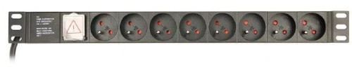 Gembird Listwa zasilająca rack 8 x French socket/3m